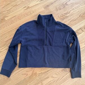 Black Quarter-Zip Pullover
